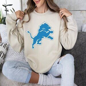 Detroit Lions Game Day Sweatshirts Retro NFL Crewneck Football Fan Gif79